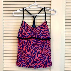 Ladies Nike racer back tankini top, like new, sz M